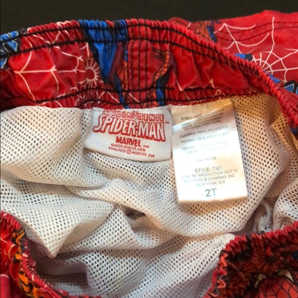 Very Cute Spider-Man Swim Trunks - Picture 3 of 4